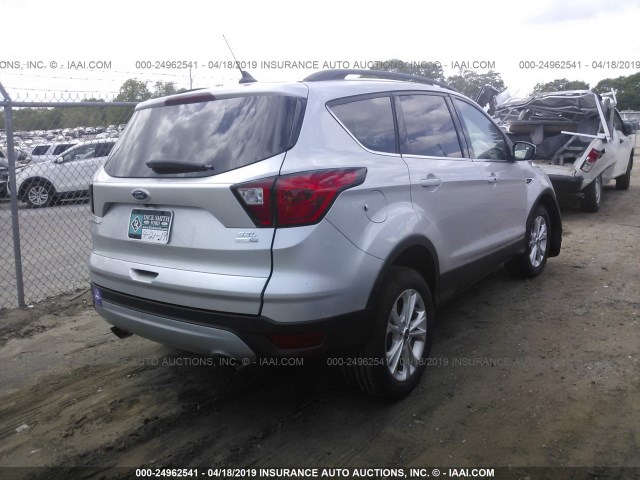 1FMCU9HD1KUA65542 - 2019 FORD ESCAPE SEL SILVER photo 4