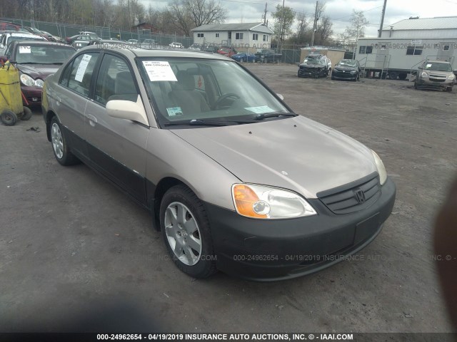 1HGES26701L051709 - 2001 HONDA CIVIC EX BEIGE photo 1