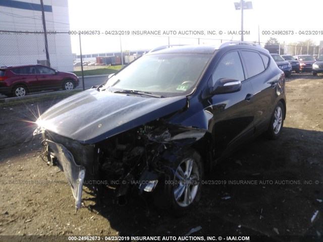 KM8JUCAC2DU581398 - 2013 HYUNDAI TUCSON GLS/LIMITED BLACK photo 2