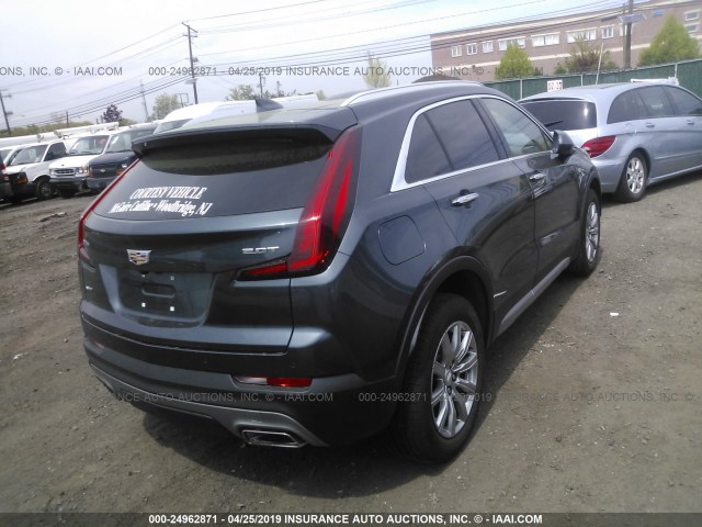 1GYFZDR48KF101004 - 2019 CADILLAC XT4 PREMIUM LUXURY GRAY photo 4