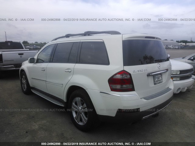 4JGBF22EX8A404758 - 2008 MERCEDES-BENZ GL 320 CDI WHITE photo 3