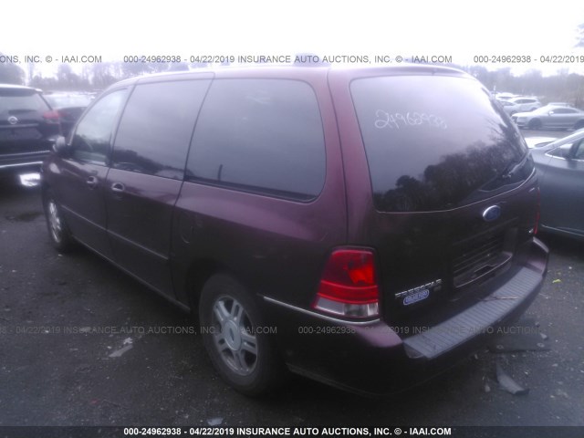 2FMZA52206BA49749 - 2006 FORD FREESTAR SEL ბურგუნდია ფოტო 3