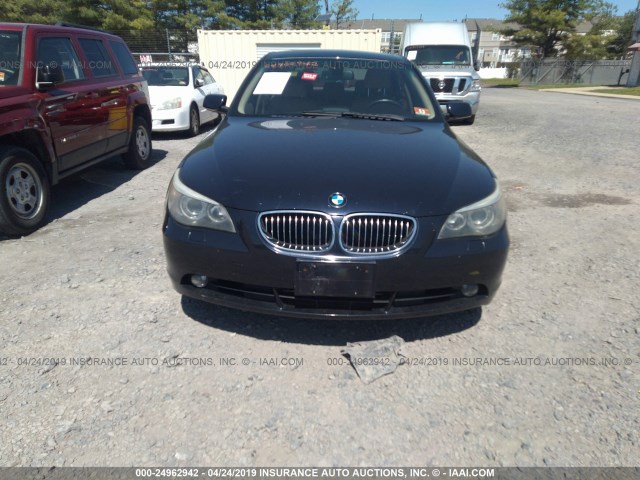 WBANE53597CW60250 - 2007 BMW 525 I Dark Blue photo 6