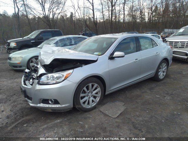 1G11E5SA6DF301134 - 2013 CHEVROLET MALIBU 2LT SILVER photo 2