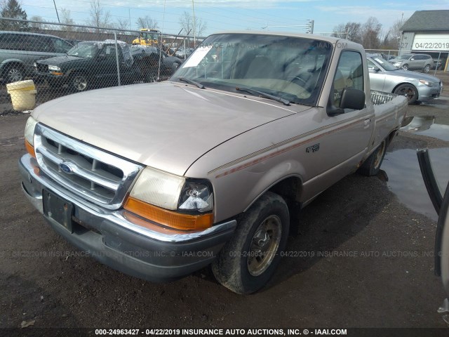 1FTYR10C4WUB62059 - 1998 FORD RANGER GOLD photo 2