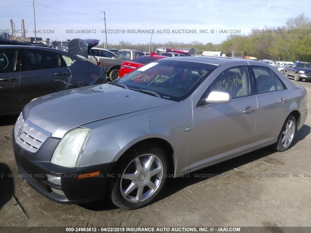 1G6DC67A650190486 - 2005 CADILLAC STS SILVER photo 2