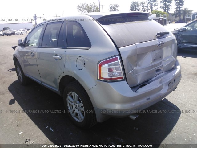 2FMDK38C48BB03536 - 2008 FORD EDGE SEL Champagne photo 3