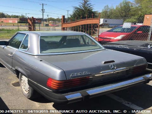 WDBBA48D1JA081122 - 1988 MERCEDES-BENZ 560 SL GRAY photo 3