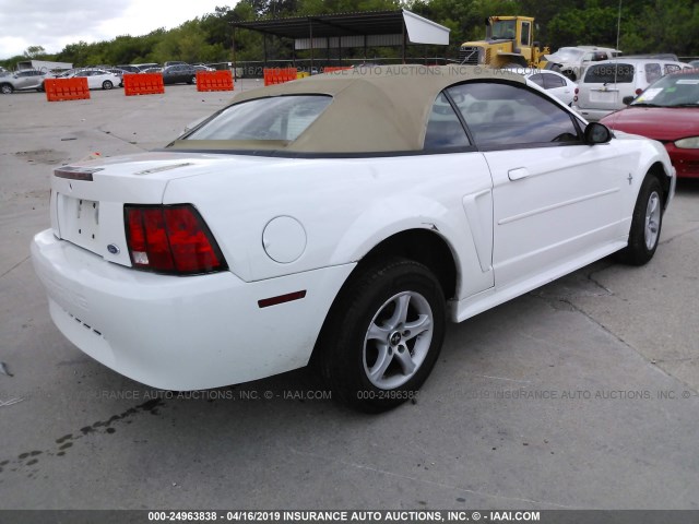 1FAFP444X3F366940 - 2003 FORD MUSTANG WHITE photo 4