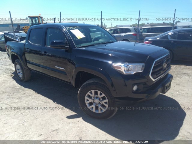 3TMAZ5CN5JM062653 - 2018 TOYOTA TACOMA DBL CAB/SR5/TRD SPORT/OR BLACK photo 1