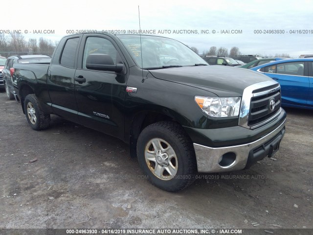 5TFUY5F12AX112797 - 2010 TOYOTA TUNDRA DOUBLE CAB SR5 GREEN photo 1