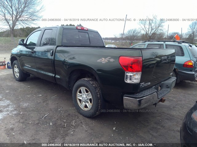 5TFUY5F12AX112797 - 2010 TOYOTA TUNDRA DOUBLE CAB SR5 GREEN photo 3