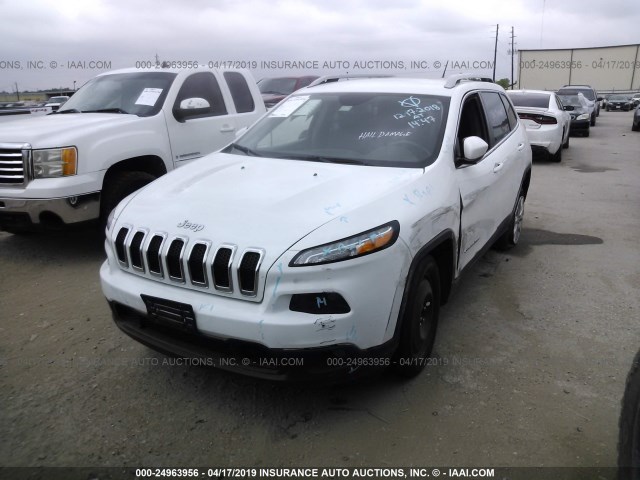 1C4PJLCB3GW149200 - 2016 JEEP CHEROKEE LATITUDE WHITE photo 2