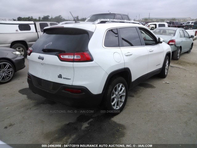 1C4PJLCB3GW149200 - 2016 JEEP CHEROKEE LATITUDE WHITE photo 4