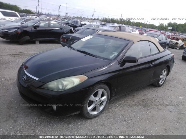 4T1FA38P46U104000 - 2006 TOYOTA CAMRY SOLARA SE/SLE BLACK photo 2