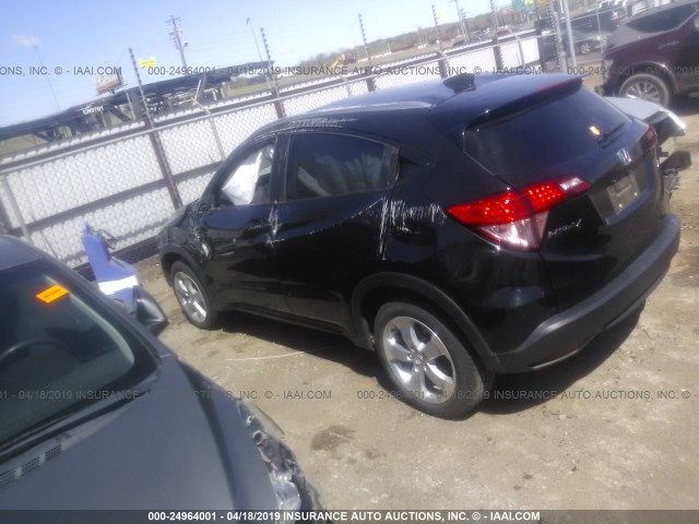 3CZRU6H76GM753629 - 2016 HONDA HR-V EXL BLACK photo 3