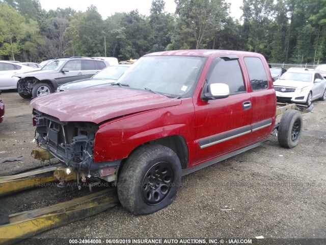 2GCEC19V541366435 - 2004 CHEVROLET SILVERADO RED photo 2