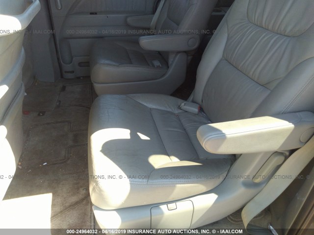 5FNRL38757B112757 - 2007 HONDA ODYSSEY EXL TAN photo 8