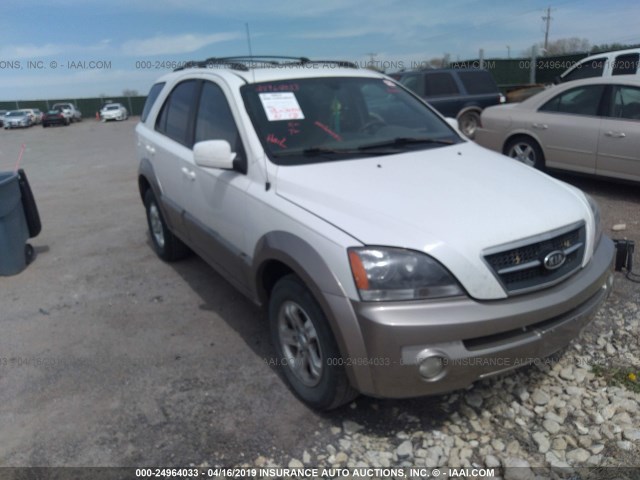 KNDJC733665611687 - 2006 KIA SORENTO EX/LX WHITE photo 1