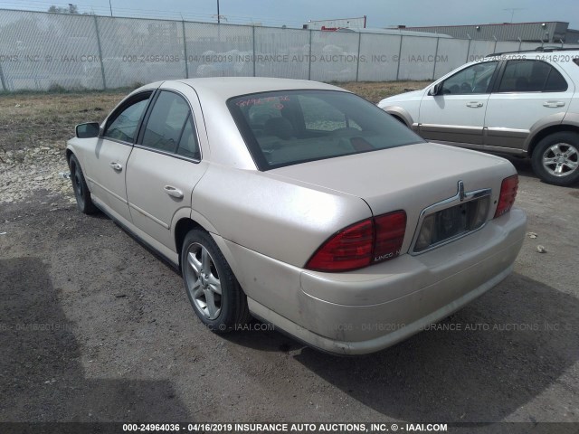 1LNHM87A21Y678879 - 2001 LINCOLN LS CREAM photo 3