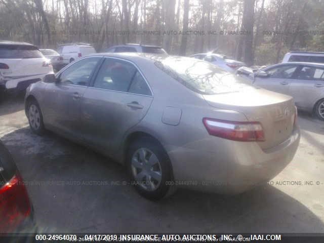 4T1BE46K18U261535 - 2008 TOYOTA CAMRY CE/LE/XLE/SE GOLD photo 3
