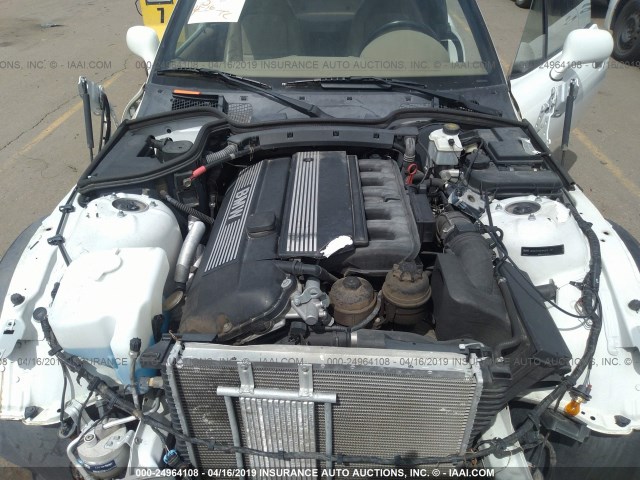 WBACH9340YLG18096 - 2000 BMW Z3 2.3 WHITE photo 10