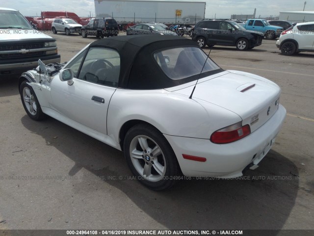WBACH9340YLG18096 - 2000 BMW Z3 2.3 WHITE photo 3