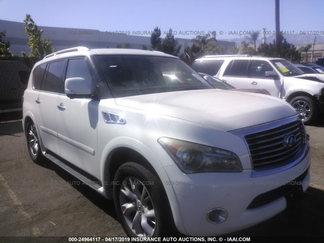 JN8AZ2NC0B9300942 - 2011 INFINITI QX56 WHITE photo 1