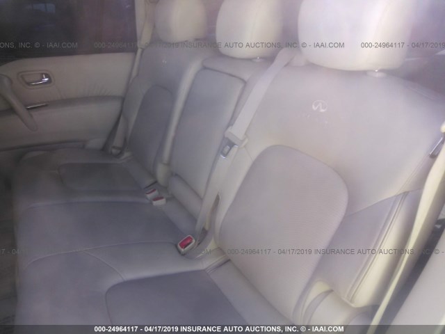 JN8AZ2NC0B9300942 - 2011 INFINITI QX56 WHITE photo 8