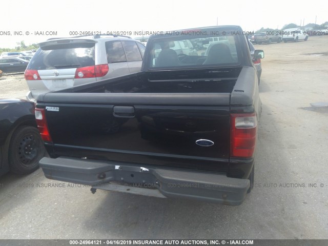 1FTYR10U41PB44810 - 2001 FORD RANGER BLACK photo 6