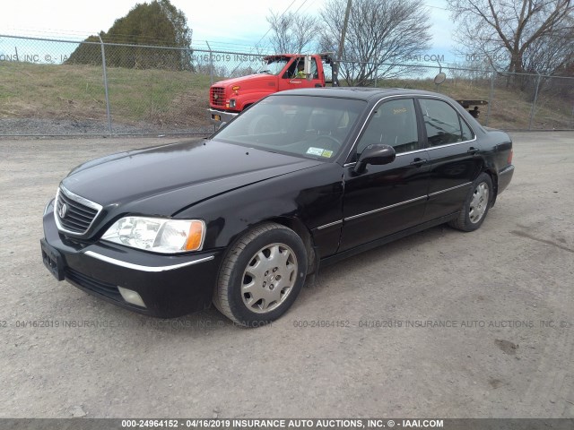 JH4KA96604C005983 - 2004 ACURA 3.5RL BLACK photo 2