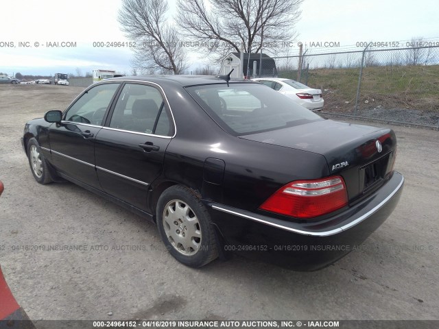 JH4KA96604C005983 - 2004 ACURA 3.5RL BLACK photo 3