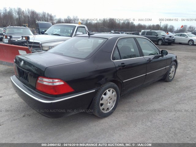 JH4KA96604C005983 - 2004 ACURA 3.5RL BLACK photo 4