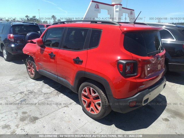 ZACCJABT5FPC37299 - 2015 JEEP RENEGADE RED photo 3