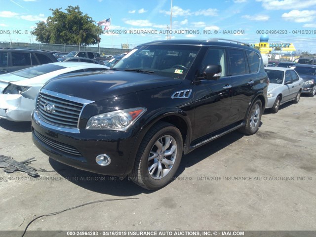 JN8AZ2NF8D9530600 - 2013 INFINITI QX56 BLACK photo 2