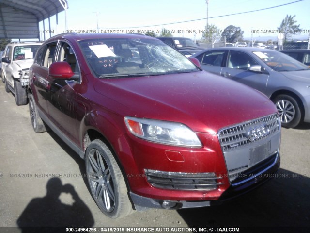 WA1BV74L37D013250 - 2007 AUDI Q7 4.2 QUATTRO PREMIUM RED photo 1