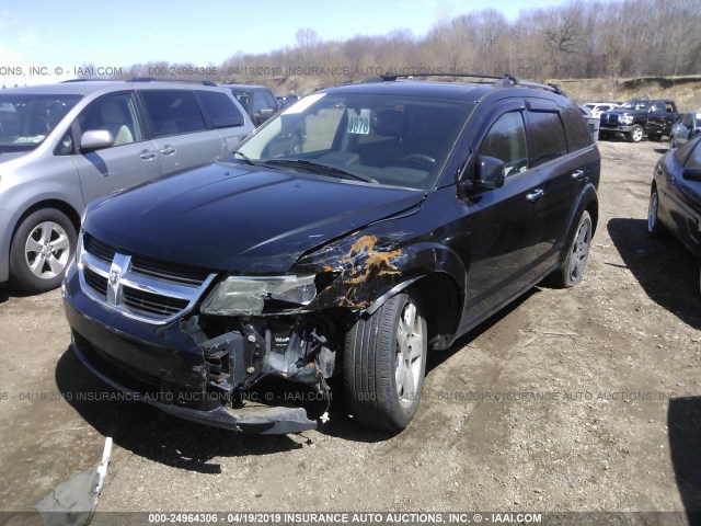 3D4PH6FV7AT148313 - 2010 DODGE JOURNEY R/T BLACK photo 2