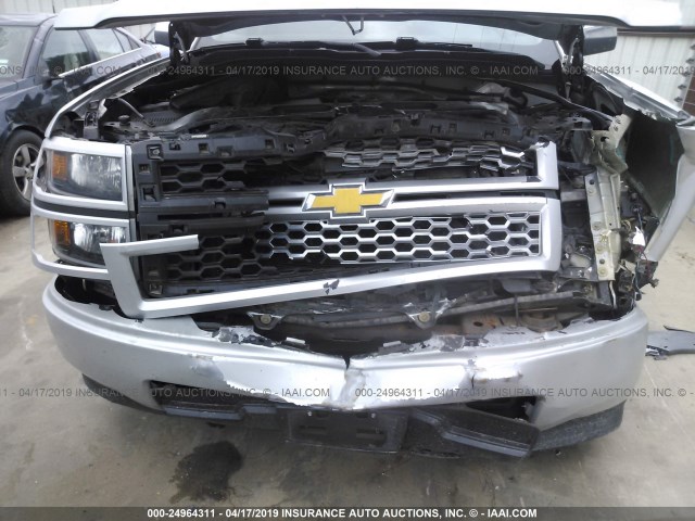 1GCRCPEH3EZ325993 - 2014 CHEVROLET SILVERADO C1500 SILVER photo 6