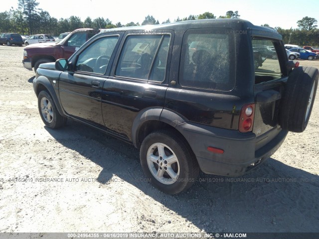 SALNM22282A390159 - 2002 LAND ROVER FREELANDER S BLACK photo 3