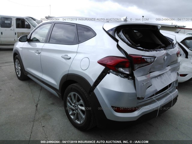 KM8J3CA45JU694799 - 2018 HYUNDAI TUCSON LIMITED/SPORT AND ECO/SE SILVER photo 3