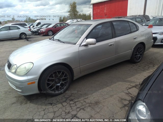 JT8BD69S730181878 - 2003 LEXUS GS 300 SILVER photo 2