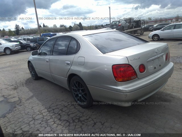 JT8BD69S730181878 - 2003 LEXUS GS 300 SILVER photo 3