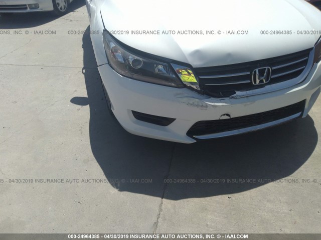 1HGCR2F58DA205276 - 2013 HONDA ACCORD SPORT WHITE photo 6