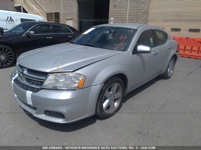 1B3BD1FB3BN556290 - 2011 DODGE AVENGER MAINSTREET SILVER photo 2