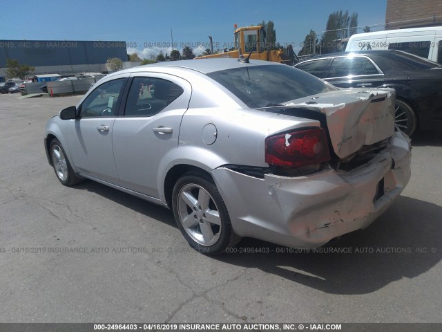 1B3BD1FB3BN556290 - 2011 DODGE AVENGER MAINSTREET SILVER photo 3