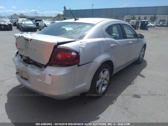 1B3BD1FB3BN556290 - 2011 DODGE AVENGER MAINSTREET SILVER photo 4