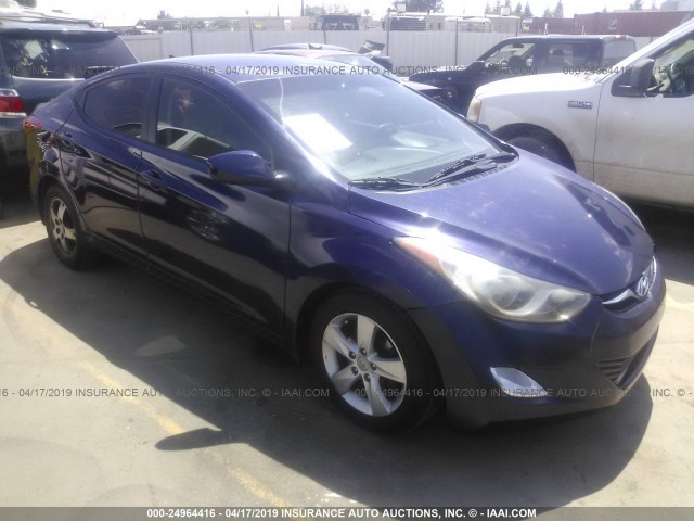 5NPDH4AEXDH313321 - 2013 HYUNDAI ELANTRA GLS/LIMITED PURPLE photo 1