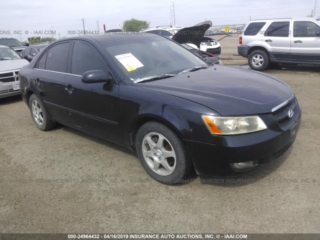 5NPEU46F66H029530 - 2006 HYUNDAI SONATA GLS/LX BLUE photo 1