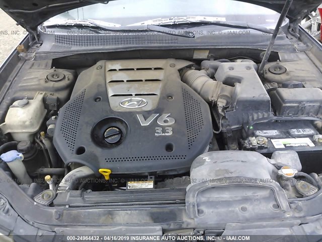 5NPEU46F66H029530 - 2006 HYUNDAI SONATA GLS/LX BLUE photo 10