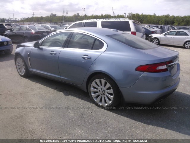 SAJWA06B29HR01175 - 2009 JAGUAR XF PREMIUM LUXURY Light Blue photo 3